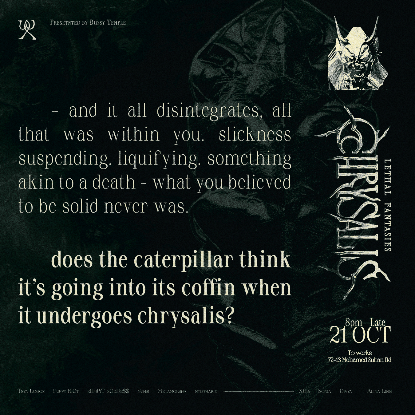 Chrysalis poster text 3